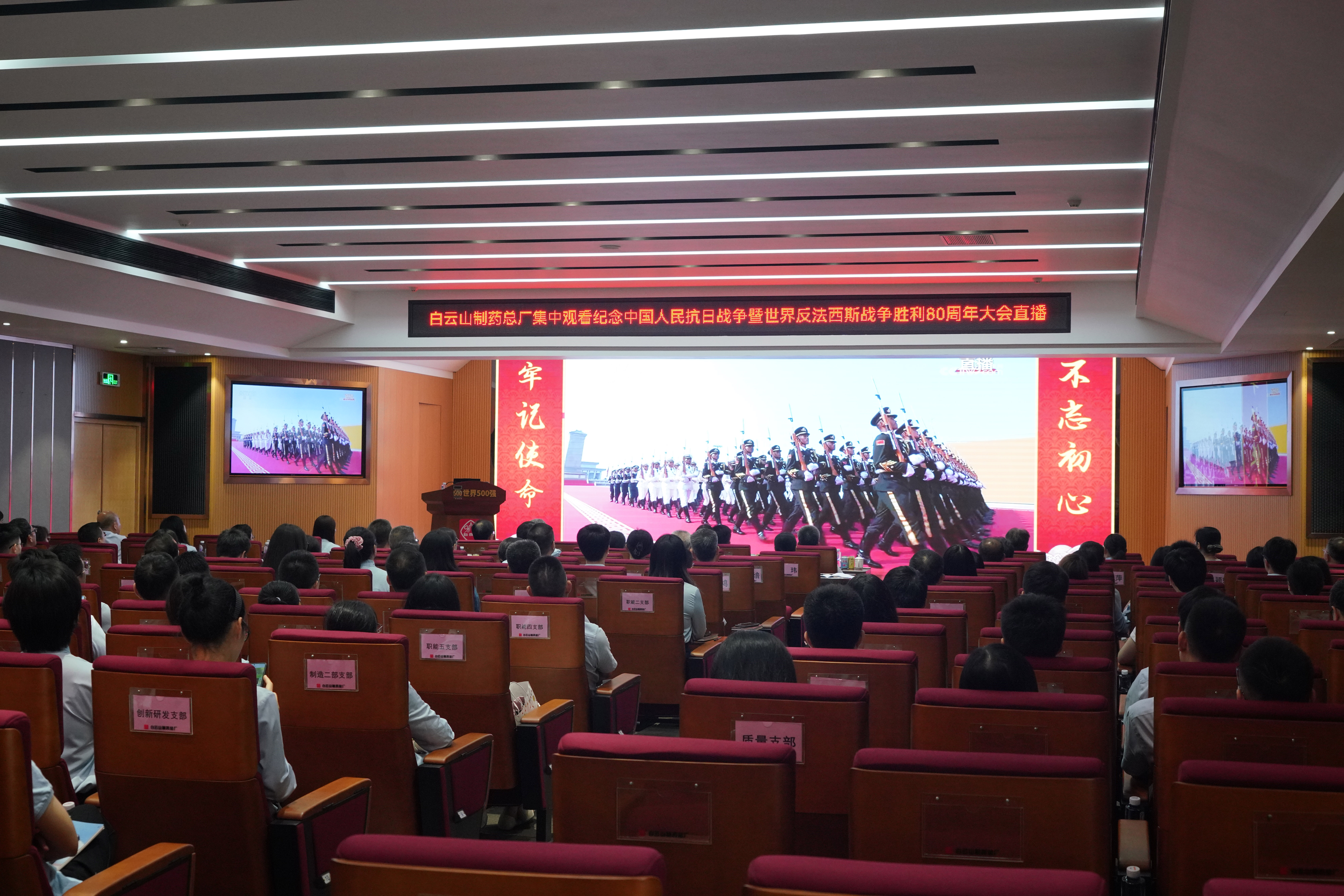 XPJ组织集中寓目纪念中国人民抗日战争暨天下反法西斯战争胜利80周年大会